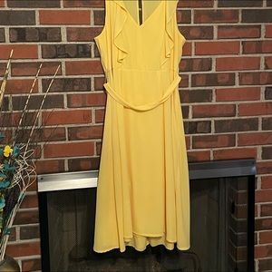 Bisou Bisou yellow dress worn once
